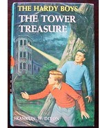 Hardy Boys THE TOWER TREASURE Brown Multi Endpapers - £4.79 GBP
