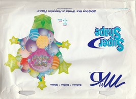 M &amp; D Super Shape Happy Birthday Basket design 34&quot; x 26&quot; Foil Balloon - €8,77 EUR