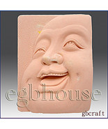 2D Silicone Soap Mold â€“ Laughing Buddha Close-up - $26.00