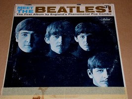 The Beatles Meet The Beatles! Record Album Vinyl Vintage Capitol Label MONO 4 - £20.39 GBP
