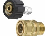 5000PSI Pressure Washer Quick Connect Kit M22-15mm for Sun Joe SPX3000 3... - $16.56