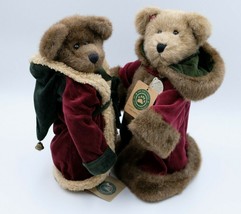 Boyds Bears Lot/2 S.C.&amp; MRS. NORTHSTAR #917303/-03 1999 Santa with Stands - £44.21 GBP
