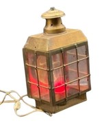 Vintage L&amp;S Underwriters Laboratories Brass Ship Lantern Style Lamp/Nigh... - $1,322.87 MXN