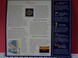 ARIZONA Statehood Quarter 2009 Collectors Panel 1 Quarter - $54.73 MXN