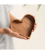 Heart Shaped Solid Wood Tray - Farmhouse Style Decor - $17.32 CAD