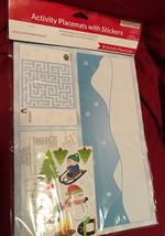 Christmas Activity Placemats With Stickers 8ct - $6.79