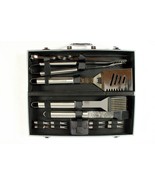 BBQ Grill 16-Pc Set Tool Kit Stainless Steel Tools in Aluminum Hard Case... - £13.95 GBP