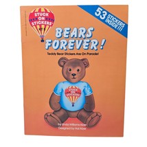 Stuck on Stickers Book Bears Forever Kit 5 Teddy Activity 1984 Scholasti... - $19.94