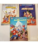 Mickey Minnie Mouse Goofy Giant Coloring Golden Book LOT 1987-1991 VTG D... - €30,95 EUR