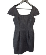 BCBG Max Azria Gray Sheath Dress Lined Pockets w Stretch Any Occasion S - £26.05 GBP