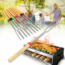 Campfire Roasting Sticks for Marshmallow and Hot Dog Set of 8 Telescopic Smores - £20.76 GBP