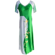 NWOT Women&#39;s Hand Painted &amp; Embellished Vietnamese Ao Dai Tunic Size 4 - £21.32 GBP