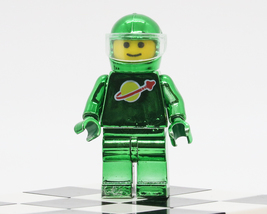 Custom minifigure spaceman astronaut Metallic Green space series GO1142 - £5.44 GBP