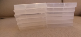 Lot of 12 Frosted Plastic Cassette Cases...  NF - $129.61 MXN