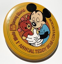 Walt Disney World 1st Annual Teddy Bear Convention Pinback Souvenir Butt... - $7.90