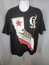 Vintage California Republic Shirt Mens 2XL Black Grizzly Bear Pro Tag He... - $13.95