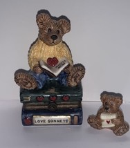 Boyds Bear Le Bearmoge Collection &quot;Wilson With Love Sonnet&quot; Trinket Box 2E/1494 - £10.27 GBP