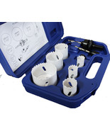 9 pc Plumbers Bi-Metal Hole Saw Kit 3/4&quot; - 2 1/4&quot; Thin Sheet Alloy, Meta... - $27.10