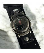 VINTAGE STYLE HIPPIE LEATHER BAND Reversible Watch Chopper Cross Grunge ... - $753.77 MXN
