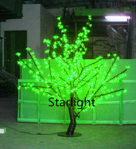 5ft/1.5m Christmas Xmas Cherry Blossom LED Tree Light House Holiday Decor Green - £217.93 GBP