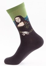 Mona Lisa Socks Novelty Unisex 6-12 Crazy Fun SF35 - £6.26 GBP