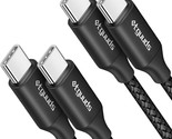 [6Ft, 2-Pack Usb C To Usb C Cable 60W/3A, Fast Charging Type C To Type C... - $16.99