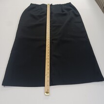 Sag Harbor S43096 Women's Rear Zipper & Slit Black Pencil Skirt Size 16 Waist 34 image 5