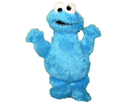 Sesame Street Hasbro 10&quot; Cookie Monster Plush Stuffed Animal Muppets Toy 2013 - £8.63 GBP