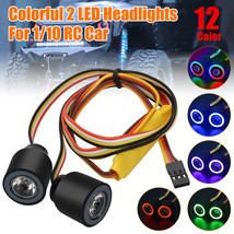 Rc Headlight Car Led Lights 12 Colors For Axial Scx10 Traxxas 1/10 Rock Crawler - £25.30 GBP