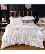 White Ivory Luxury Silk Bedding Set. Include Silk Duvet Cover, Silk Pill... - £77.89 GBP