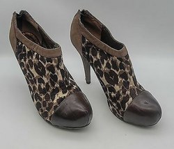 Dollhouse Womens Platform Stiletto Heel Booties AW7 Black/Brown Size US:8.5 - £16.51 GBP