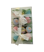 Sugared Beaded Egg Ornament Decor 12 pc Set Spring Easter Holiday Sparkl... - $558.61 MXN