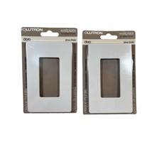 Lot of 2 Lutron Claro Wallplate Gloss Finish White 1-Gang CW-1-WH Sealed - £7.28 GBP