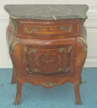 French Louis Xv Style Painted Marble Top Chest Of Drawers - £662.67 GBP