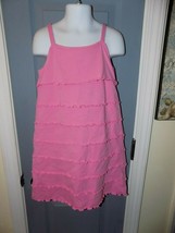 HANNA ANDERSSON Dress Pink Layers of Ruffles Size 120 (6/7)Girl&#39;s EUC - £17.02 GBP