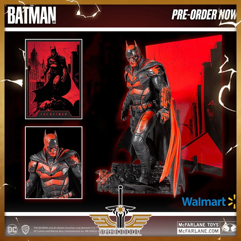 McFarlane Toys Batman The Movie Batman 12-Inch Statue with Gold Label DC - £74.11 GBP