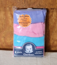 Gerber Cloth Prefolded Diapers Pink Burp Cloth 4 Per Package 100% Cotton... - $18.70