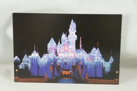 Disneyland Resort Sleeping Beauty's Castle Christmas Lights Night Postcard 6"x4" - £3.97 GBP