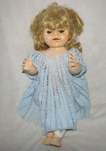 Vintage walking doll 50 cm high Made in England moving head and eyes walk talk - £158.26 GBP