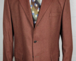 Paul Fredrick Wool Silk Cashmere Herringbone Sport Coat Red Brown Sienna... - £27.86 GBP