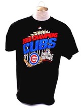 Majestic MLB  Chicago Cubs Black 2016 World Series T Tee Shirt Men&#39;s NWT - £19.28 GBP