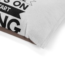 Cozy Canine Nest: Feather-Soft Pet Bed with Motivational Hiking Print - $70.04+
