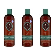 Hask Hemp Oil Agave Moisturizing Conditioner 3pc 12 Oz New &amp; Sealed - $24.75