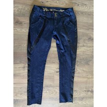 Apple Bottoms Premium Dark Wash Blue Jeans with Black Trim Women&#39;s Size 14 Y2K - £15.36 GBP