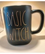 NEW Rae Dunn Basic Witch Halloween Coffee Mug Black Exterior Orange Inte... - $475.17 MXN