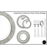 Royalty Settings Inspiration Collection Party Package Lace Plastic Plate... - $68.40