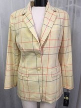 Anne Klein II Women&#39;s Blazer Multicolor Lined Wool Jacket Blazer Size 8 NWT $365 - £74.18 GBP