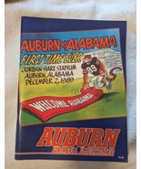 1989 Iron Bowl Auburn vs Alabama Game Program First Time Ever at Jordan-... - £75.72 GBP