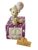 Precious Moments Figurine Enesco vtg NIB box B0004 Beary special Birthday Bear - £23.49 GBP