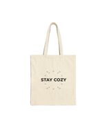 STAY COZY tote | Winter typography slogan, minimal big text - $20.99+